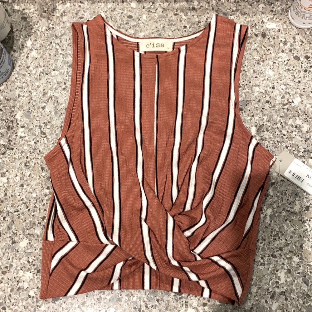 Sleeveless crop top